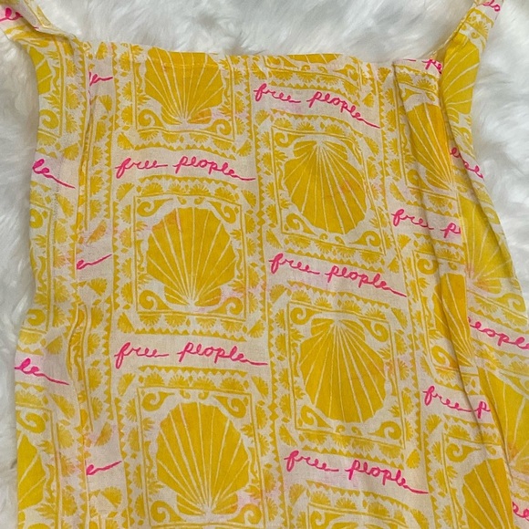 Free People Yellow and Pink Tote Bag - Picture 5 of 5